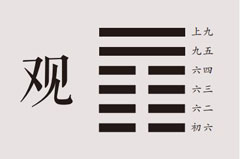 易经百家集解：观卦详解，风地观卦名、卦画、卦辞、爻辞、彖传、象传及观卦象数理占。