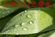 四月癸水：癸水生于巳月，巳月癸水日干八字喜忌分析