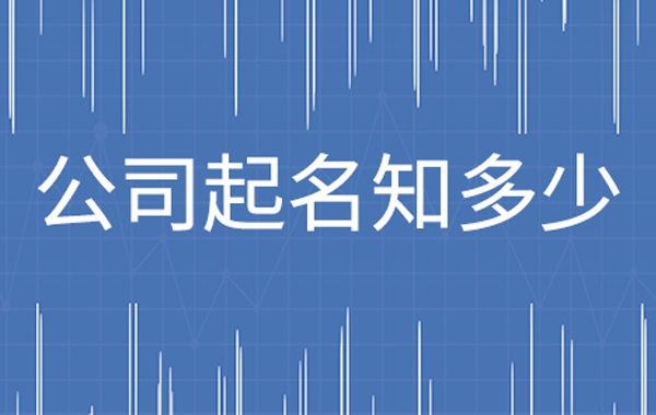 一个成功的公司，首先要有一个好的名称，名称是公司形象宜传的第一要素。