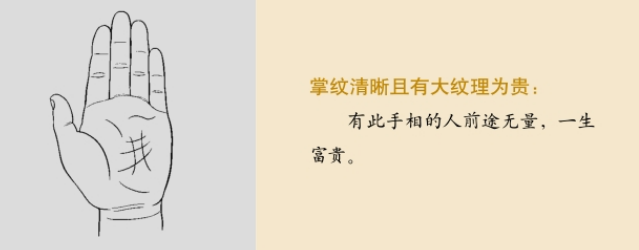 手相图解：手掌纹路预示人一生运势；三才纹；千金纹；离卦纹；震卦纹