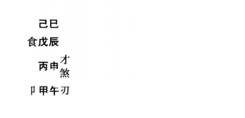 八字命理格局富贵命命造实际案例一：八字己巳、戊辰、丙申、甲午