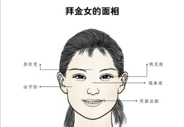 面相识人：面相可以预测人的运势和性格，通过面相看朋友是否拜金