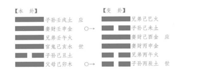 六爻卦例：丑月戊子日，自占病，得“同人之旅”