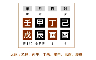 小儿之命实例分析（四）：木透月干，月干甲木，生于辰月，日主丁火，春木足以生火年干壬水生木